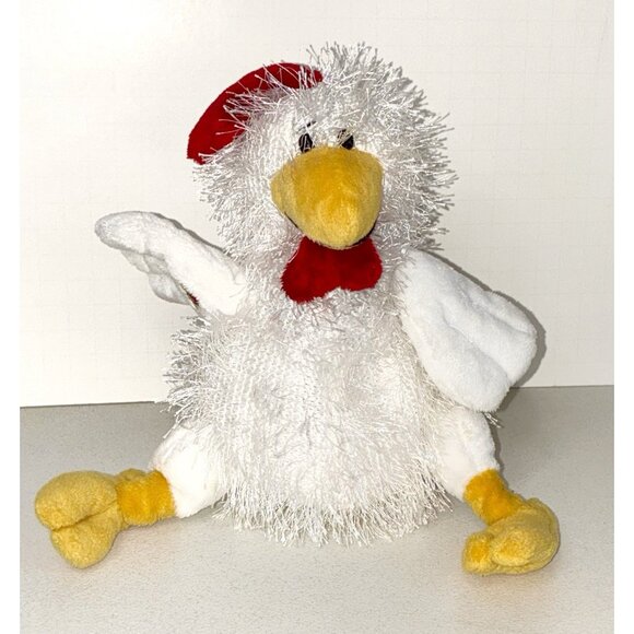 Ganz Webkinz White Chicken Plush Stuffed Animal Toy HM205 No Code - Picture 1 of 12